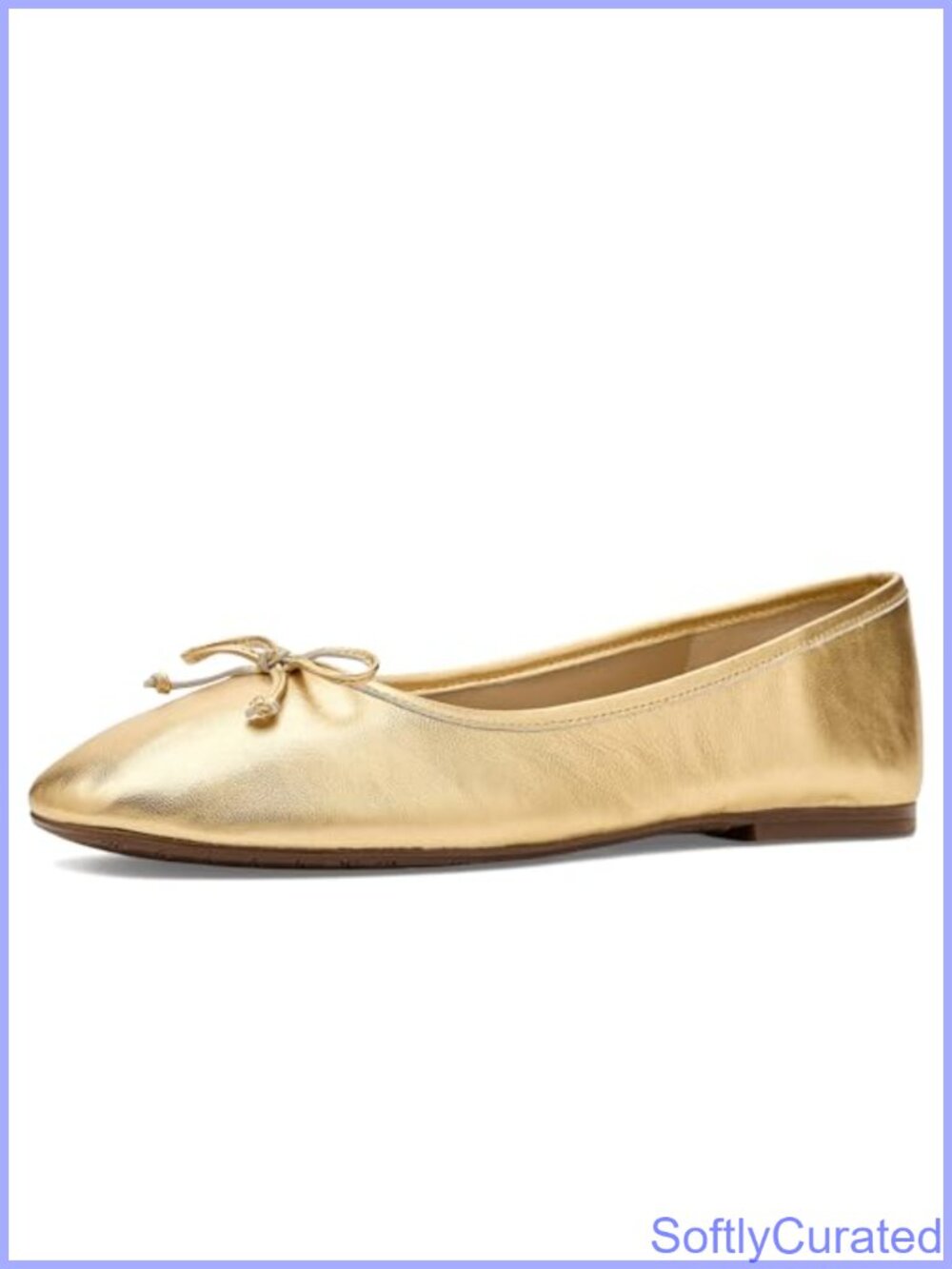 Ballet Flat with Delicate Bow Detail, Slip-On, 0.25 Inch Heel